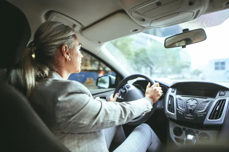 woman takes part in Beyond Driving with Dignity program, which allows seniors to transition to not driving while remaining independent